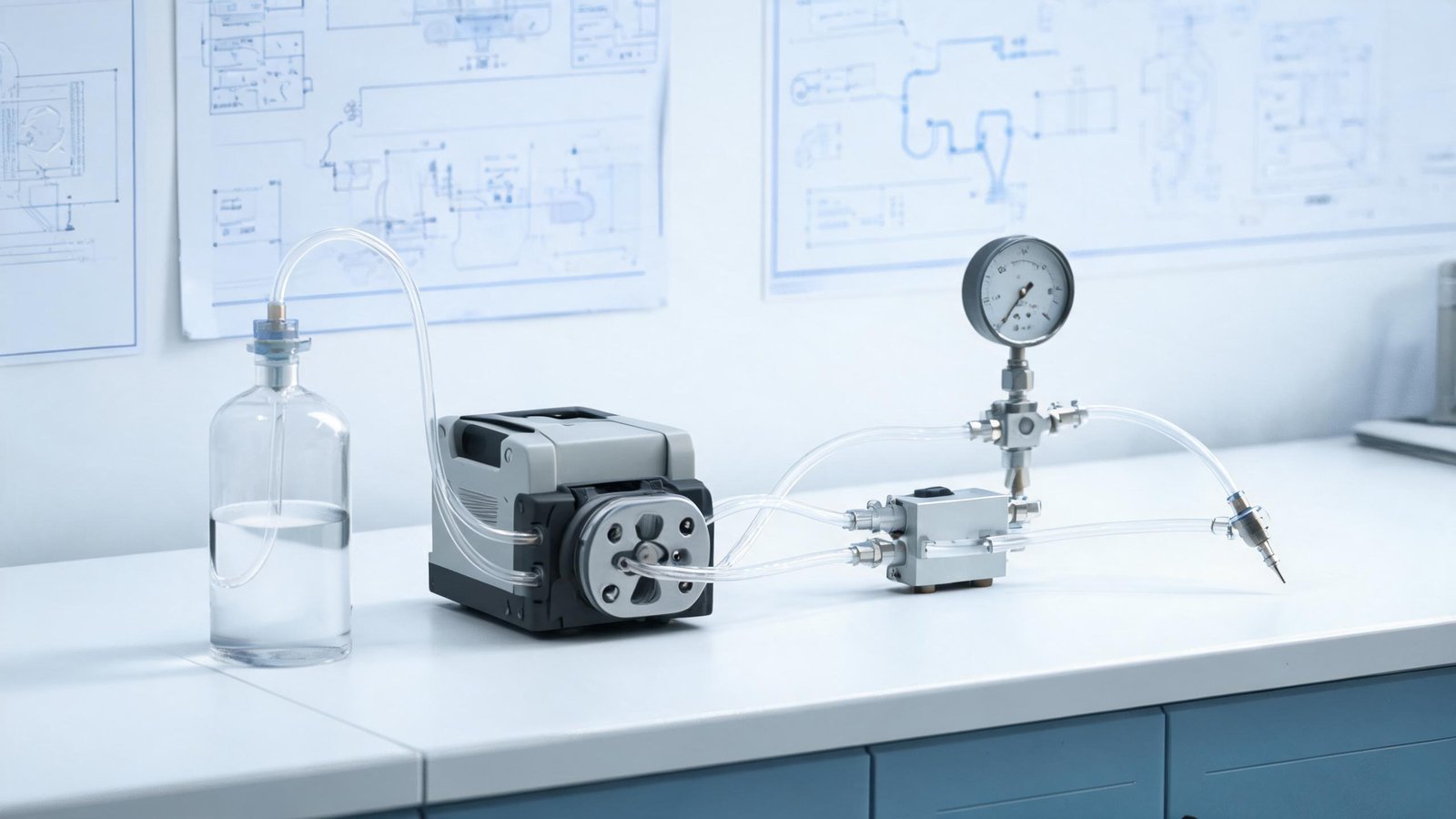 Engineered OEM fluid path system with peristaltic pump, tubing, and instrumentation