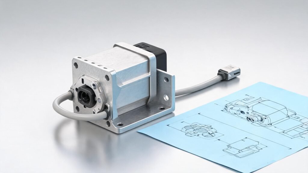 Custom OEM peristaltic pump with modified housing and custom mounting brackets