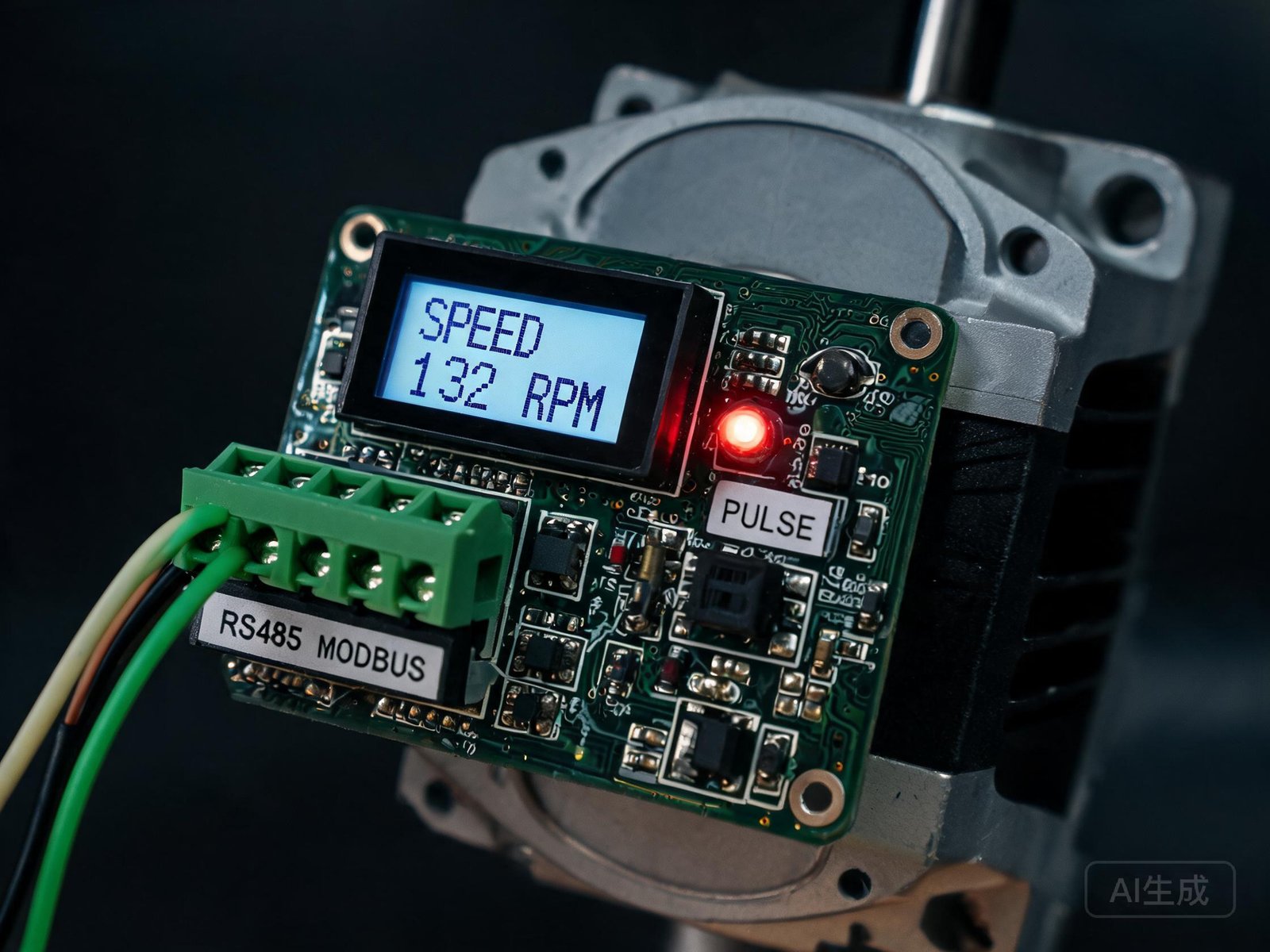 Peristaltic pump control interface with RS485 MODBUS connection