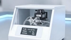 Stepper motor peristaltic pump integrated into OEM laboratory equipment